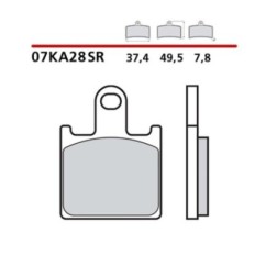 BREMBO FRONT BRAKE PADS KIT KAWASAKI Z750 R BLACK ED. 12-CODE. 07KA28SR