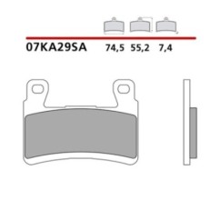 BREMBO FRONT BRAKE PADS KIT KAWASAKI ZX-6R ABS 636 13-16-COD. 07KA29SA