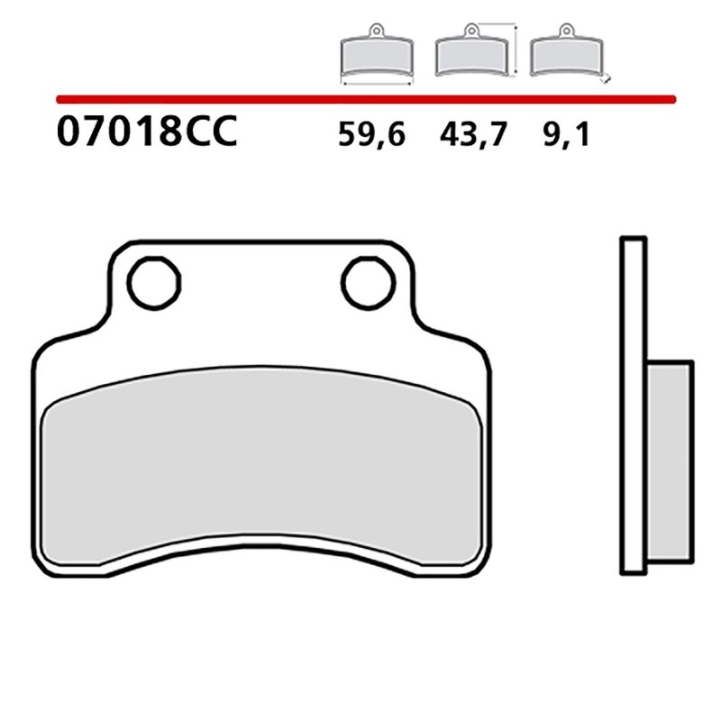 KIT DE PLAQUETTES DE FREIN AVANT BREMBO KEEWAY MATRIX RACING SPORT 125 10-07018