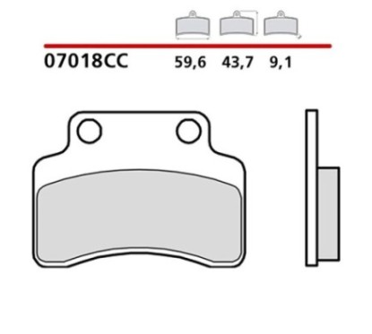 BREMBO FRONT BRAKE PADS KIT KEEWAY MATRIX RACING SPORT 125 10-07018