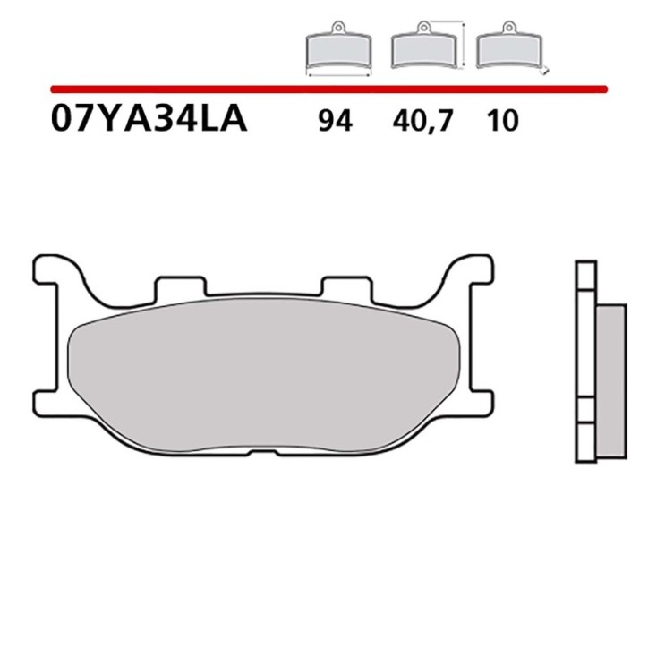 BREMBO FRONT BRAKE PADS KIT FOR KEEWAY SUFOR SHADOW 250 06-08-COD. 07YA34LA