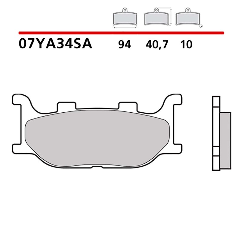 BREMBO FRONT BRAKE PADS KIT KEEWAY SUPER SHADOW 250 06-08-COD. 07YA34SA