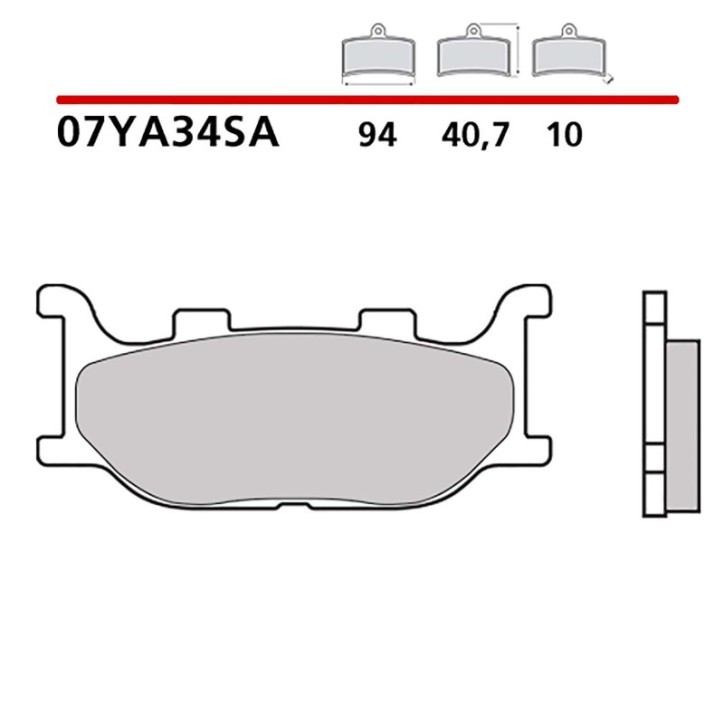 BREMBO FRONT BRAKE PADS KIT FOR KEEWAY SUFOR SHADOW 250 06-08-COD. 07YA34SA