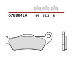 KIT DE PASTILLAS DE FRENO DELANTERO BREMBO KTM SC LC4 SUPERCOMPETICION 94-00-COD. 07BB04LA