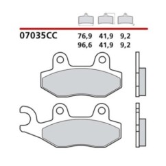 BREMBO FRONT BRAKE PADS KIT KYMCO AGILITY RS NAKED 50 10-14-COD. 07035