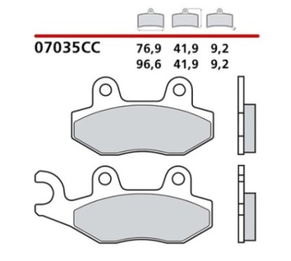 BREMBO FRONT BRAKE PADS KIT KYMCO AGILITY RS NAKED 50 10-14-COD. 07035