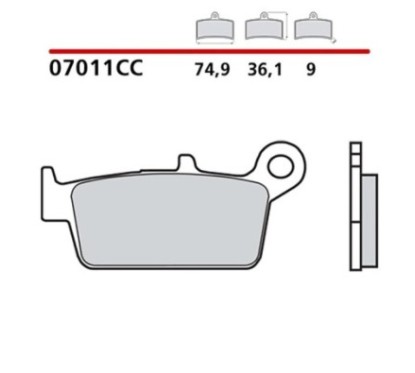 BREMBO FRONT BRAKE PADS KIT KYMCO COBRA EXCLUSIVE 50 01-06-COD. 07011