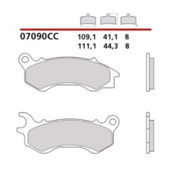 KIT DE PASTILLAS DE FRENO DELANTERO BREMBO KYMCO GENTE UNO I CBS 21-21-07090