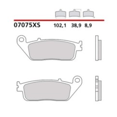 BREMBO FRONT BRAKE PADS KIT KYMCO XCITING I EVO ABS 500 13-13-COD. 07075XS