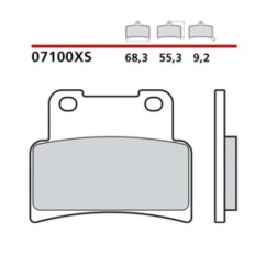 BREMBO FRONT BRAKE PADS KIT KYMCO XCITING IS ABS 400 17-20-COD. 07100XS