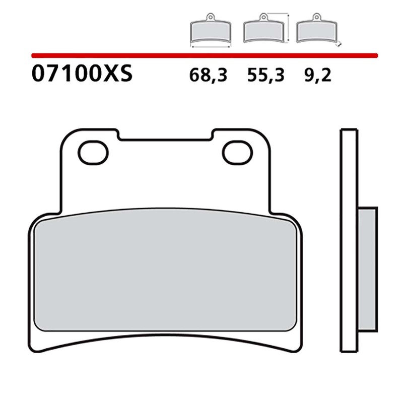 BREMBO FRONT BRAKE PADS KIT KYMCO XCITING IS ABS 400 17-20-COD. 07100XS