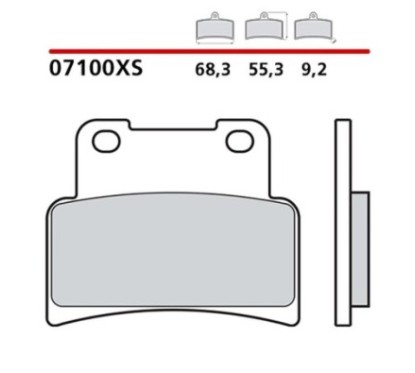 BREMBO FRONT BRAKE PADS KIT KYMCO XCITING IS ABS 400 17-20-COD. 07100XS