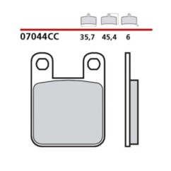 BREMBO FRONT BRAKE PADS KIT PEUGEOT BLASTER ICEBLADE 50 10-12-COD. 07044