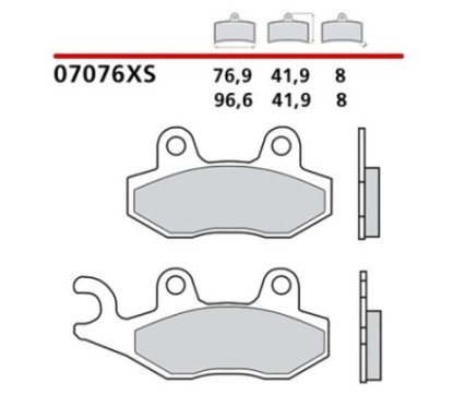 KIT DE PLAQUETTES DE FREIN AVANT BREMBO PEUGEOT CITY STAR ACTIVE I 125 13-13-COD. 07076XS