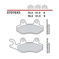 KIT DE PASTILLAS DE FRENO DELANTERO BREMBO PEUGEOT DJANGO PATRIMONIO 125 14-19-COD. 07076XS