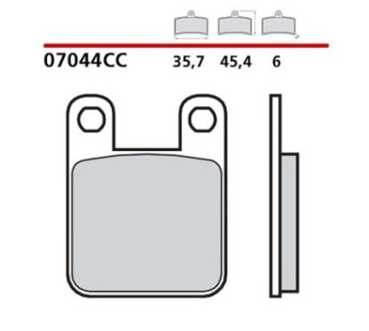 BREMBO FRONT BRAKE PADS KIT PEUGEOT ELYSTAR ADVANTAGE TSDI 02-07-07044