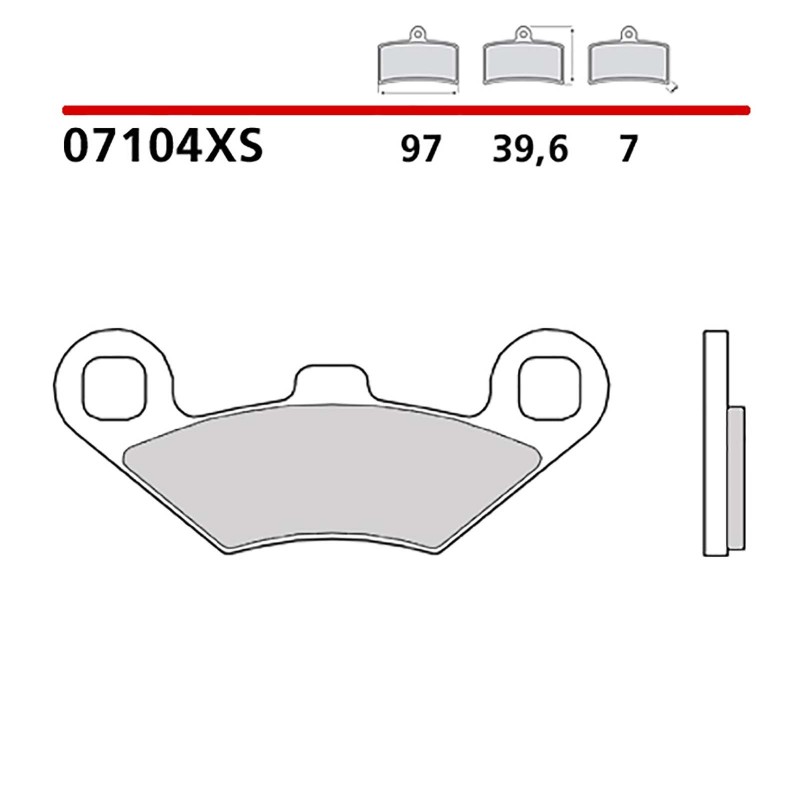 BREMBO VORDERRADBREMSBELAGE-KIT PEUGEOT METROPOLIS ACTIVE 400 17-18-07104XS