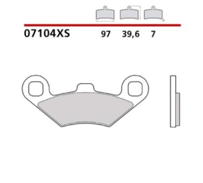 BREMBO FRONT BRAKE PADS KIT PEUGEOT METROPOLIS ACTIVE 400 17-18-07104XS