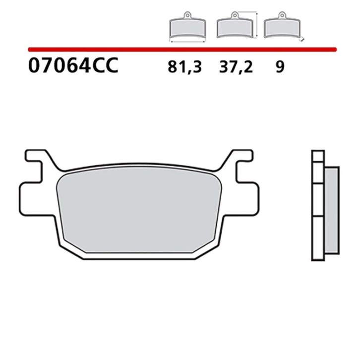 BREMBO KIT PASTIGLIE FRENO ANT. PER PEUGEOT METROPOLIS ALLURE 400 17-19-07064