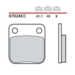 KIT DE PASTILLAS DE FRENO DELANTERO BREMBO PEUGEOT NUEVA VIVACIDAD 2T 4T SISESTAN 10-14-07024