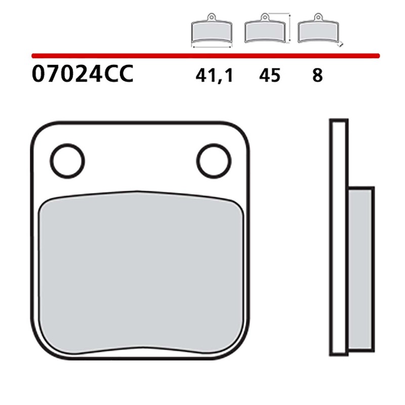 KIT DE PASTILLAS DE FRENO DELANTERO BREMBO PEUGEOT NUEVA VIVACIDAD 2T 4T SISESTAN 10-14-07024