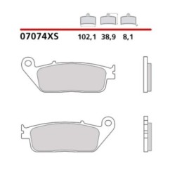 KIT DE PLAQUETTES DE FREIN AVANT BREMBO PEUGEOT SATELIS URBAN 400 08-12-COD. 07074XS