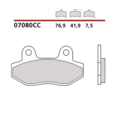 KIT DE PLAQUETTES DE FREIN AVANT BREMBO PEUGEOT SPEEDFIGHT 125 14-15-COD. 07080