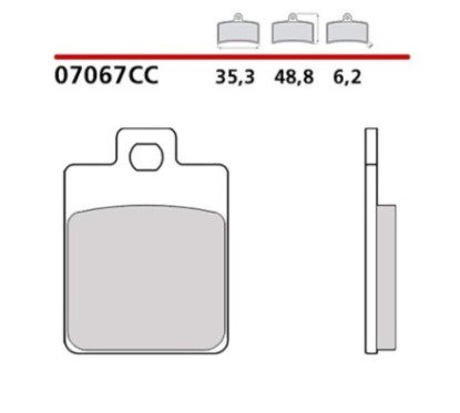 BREMBO FRONT BRAKE PADS KIT PIAGGIO LIBERTY 150 08-08-COD. 07067