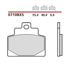 KIT DE PASTILLAS DE FRENO DELANTERO BREMBO PIAGGIO MP3 ABS 400 20-21-COD. 07108XS