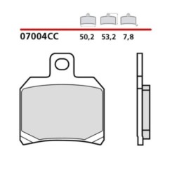 BREMBO FRONT BRAKE PADS KIT PIAGGIO X9 EVOLUTION 125 03-03-COD. 07004