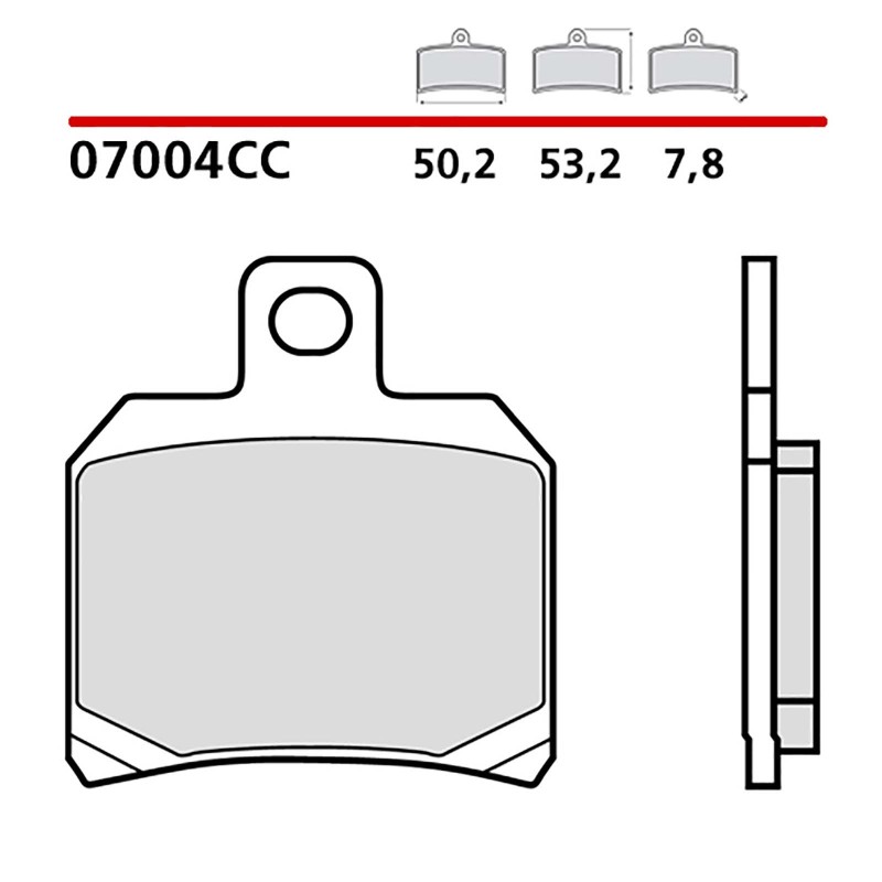 BREMBO FRONT BRAKE PADS KIT PIAGGIO X9 EVOLUTION 125 03-03-COD. 07004