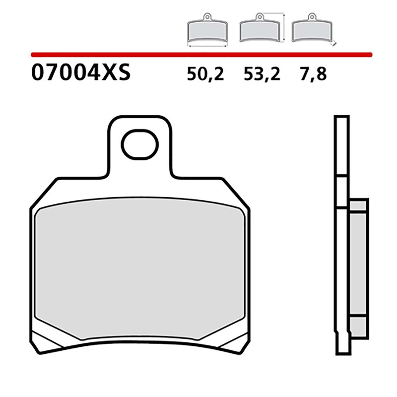 BREMBO FRONT BRAKE PADS KIT PIAGGIO X9 EVOLUTION 125 03-03-COD. 07004XS