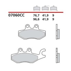 BREMBO FRONT BRAKE PADS KIT PIAGGIO X9 EVOLUTION 125 05-06-COD. 07060