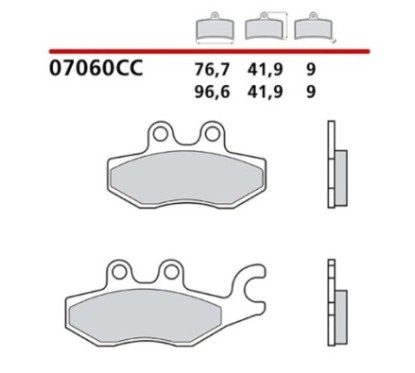 BREMBO FRONT BRAKE PADS KIT PIAGGIO X9 EVOLUTION 125 05-06-COD. 07060