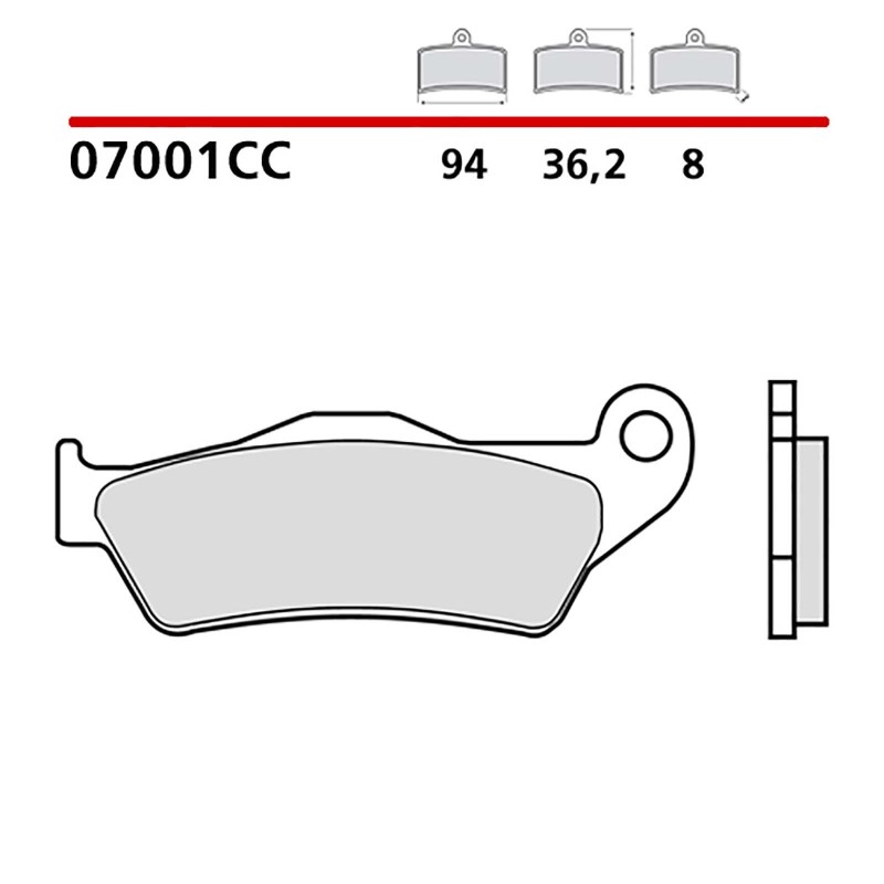 BREMBO FRONT BRAKE PADS KIT PIAGGIO X9 EVOLUTION 500 03-07-COD. 07001