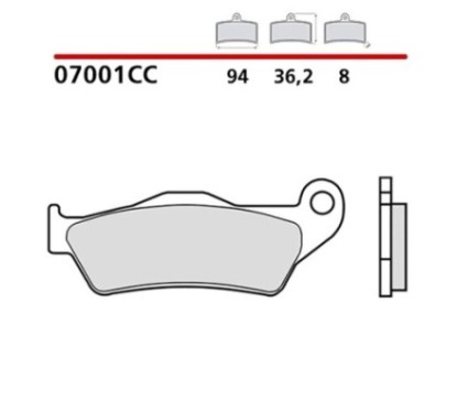 BREMBO VORDERRADBREMSBELAGE-KIT PIAGGIO X9 EVOLUTION 500 03-07-COD. 07001