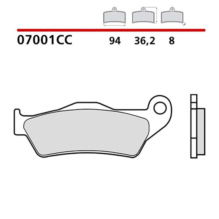 KIT DE PASTILLAS DE FRENO DELANTERO BREMBO PARA PIAGGIO X9 EVOLUCION 500 03-07-COD. 07001