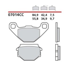 BREMBO VORDERRADBREMSBELAGE-KIT RIEJU URBAN BLAST 50 13-15-COD. 07014