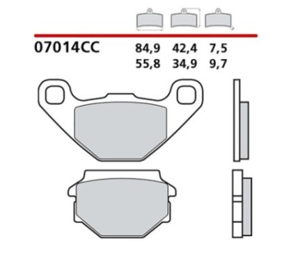 BREMBO VORDERRADBREMSBELAGE-KIT RIEJU URBAN BLAST 50 13-15-COD. 07014