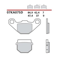 BREMBO VORDERRADBREMSBELAGE-KIT SHERCO SE R ENDURO FACTORY 50 18-21-07KA07SD