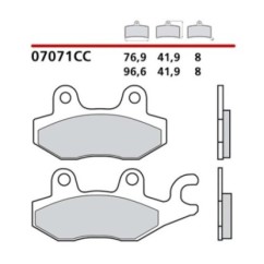 KIT DE PASTILLAS DE FRENO DELANTERO BREMBO SUZUKI BURGMAN ABS 400 17-20-07071