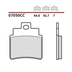 KIT DE PASTILLAS DE FRENO DELANTERO BREMBO SYM JOYMAX I DEPORTIVO ABS 17-18-COD. 07050