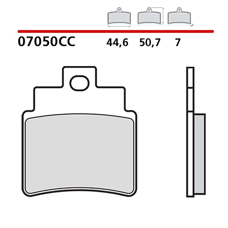 BREMBO FRONT BRAKE PADS KIT SYM JOYMAX I SPORTS ABS 17-18-COD. 07050