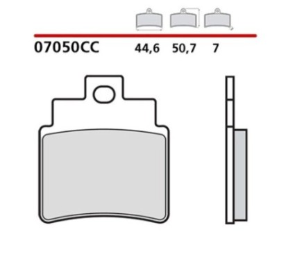 KIT DE PLAQUETTES DE FREIN AVANT BREMBO SYM JOYMAX I SPORTS ABS 17-18-COD. 07050