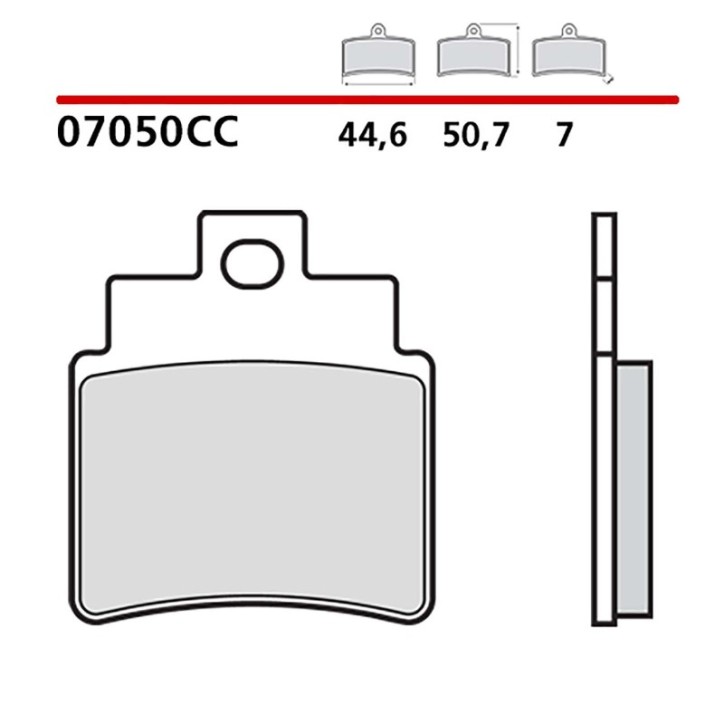 BREMBO FRONT BRAKE PADS KIT FOR SYM JOYMAX I SPORTS ABS 17-18-COD. 07050