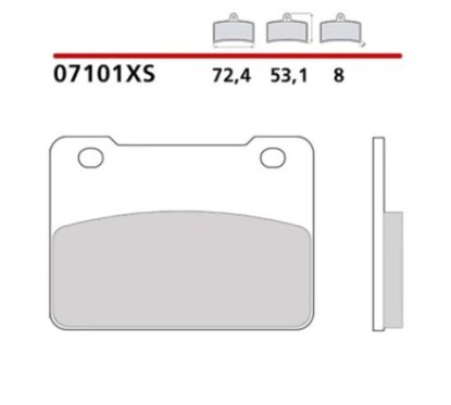 KIT DE PLAQUETTES DE FREIN AVANT BREMBO SYM WOLF CAFE RACER 300 19-20-COD. 07101XS