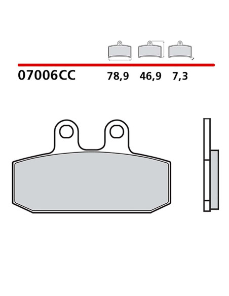 brembo kit pastiglie freno ant monta su aprilia atlantic 500 02 04 07006