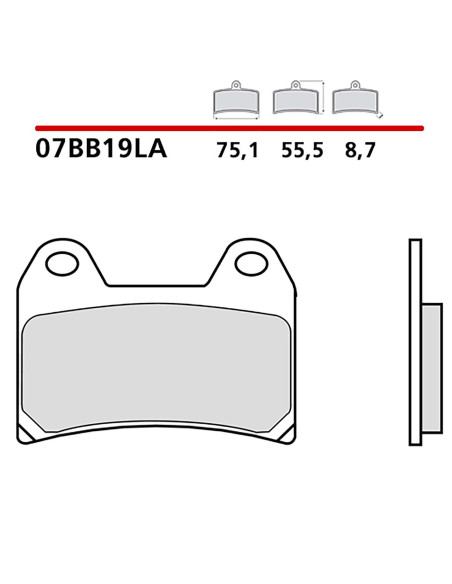 brembo Bremsbelagsatz vorne passend fur Aprilia Dorsoduro 1200 11 15 07bb19la