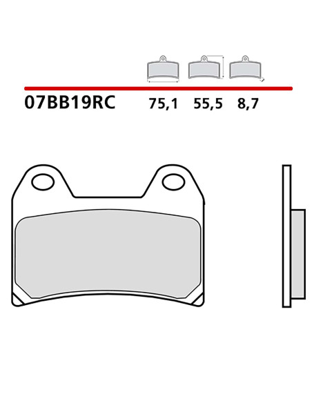 brembo Bremsbelagsatz vorne passend fur Aprilia Dorsoduro 1200 11 15 07bb19rc