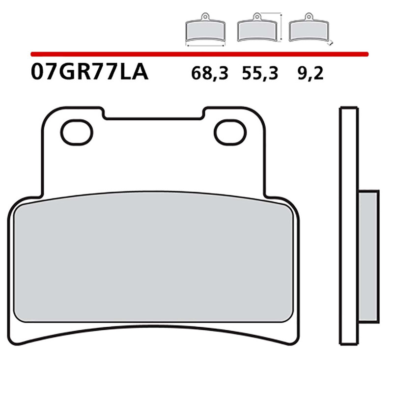brembo kit pastiglie freno ant monta su aprilia dorsoduro 750 08 12 07gr77la